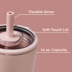 Everyday Tumbler 14oz - Dusty Rose