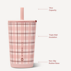 Everyday Tumbler 14oz - Pillow Talk Plaid
