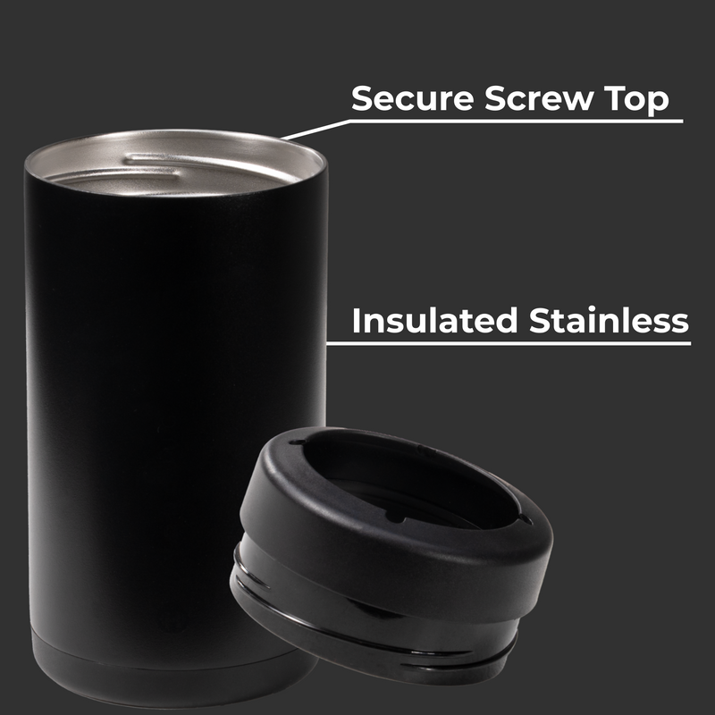 Can Cooler 16oz - Black